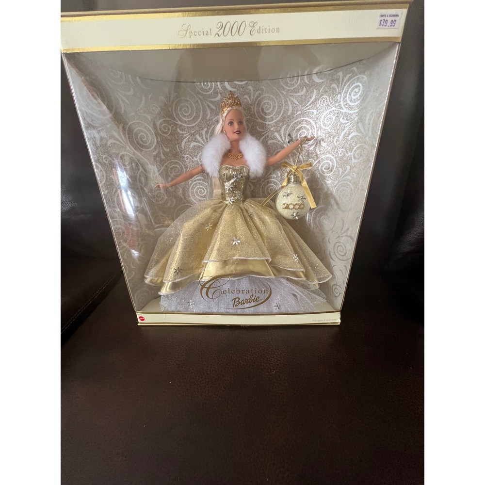 NRFB Mattel Celebration Barbie Special 2000 Edition Holiday Doll White 28269 NIB
